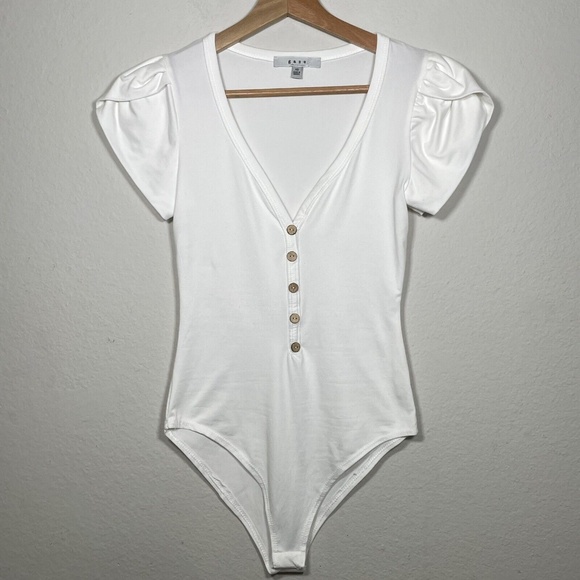 Hollywood Star Damen Kurzarm Bodysuit – Mit Snap-Schritt & Rundhalsausschnitt – Aus Baumwollmix, Größe Small, Farbe Heather Grey